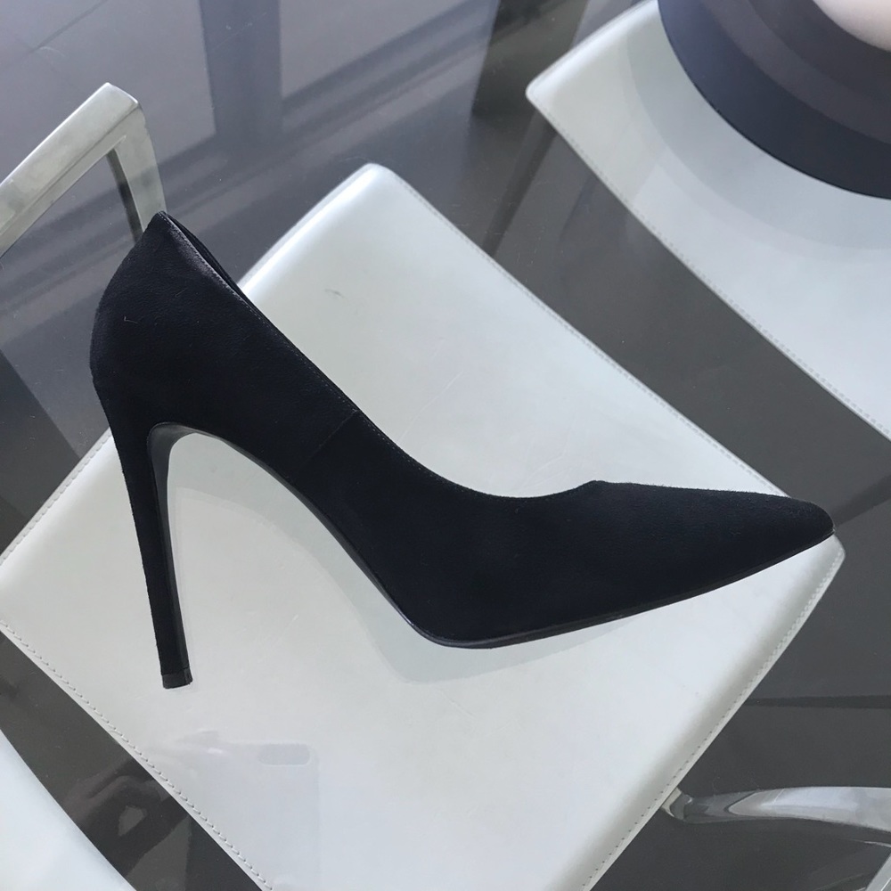 Black Suede heels